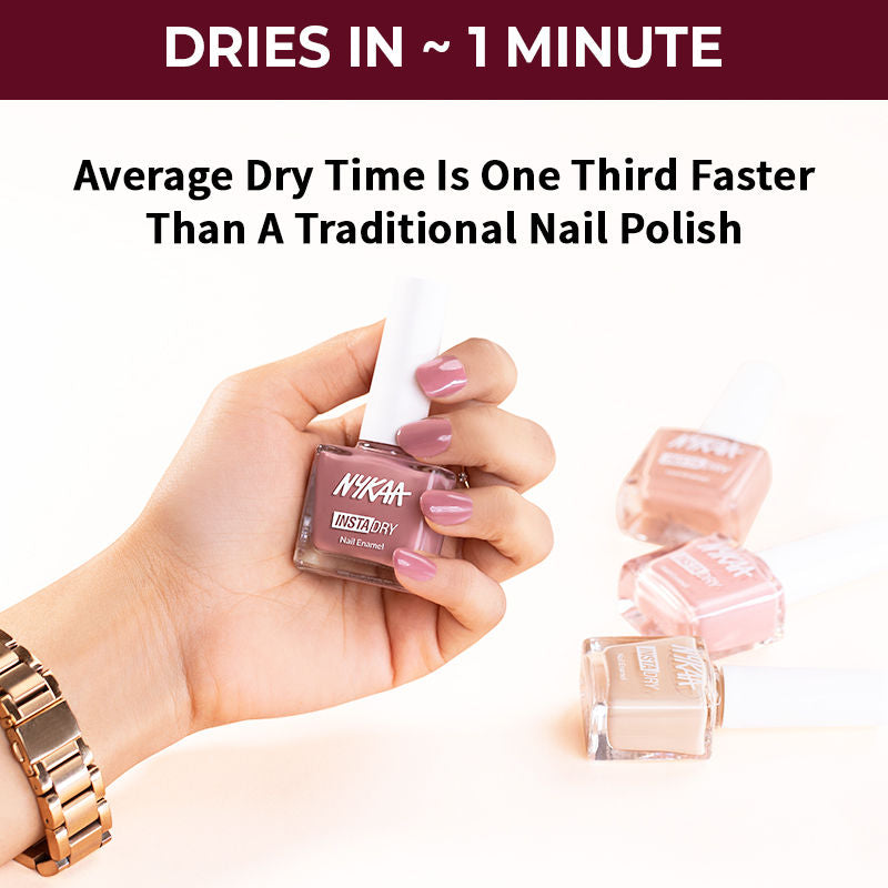 Nykaa Quick Dry Nail Enamel — side view
