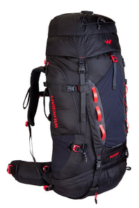 Wildcraft Gangotri Pro 65 L rucksack in Black - back system