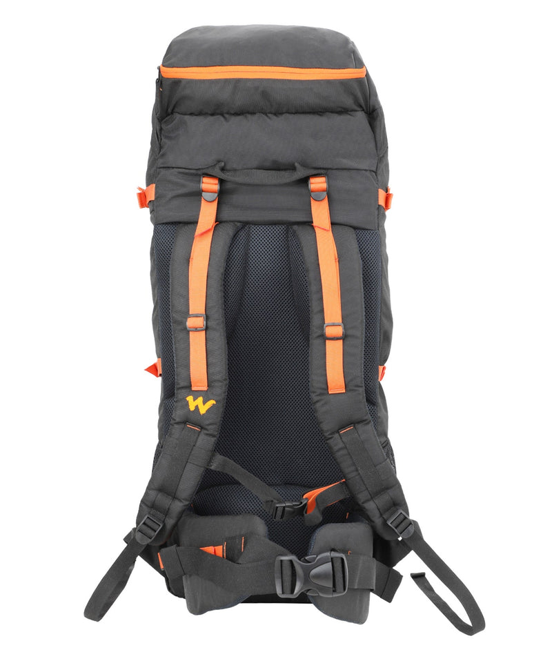 Wildcraft Flip Ruck 2 60 L rucksack in Black - back system