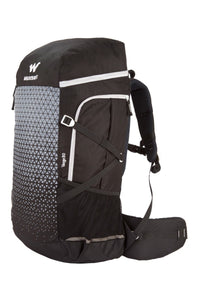 Wildcraft Verge 50 L rucksack in Black - back and harness view