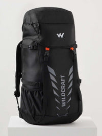Wildcraft Travel Pro 40 L rucksack in Black - back panel view