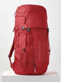 Wildcraft Travel Pro 50 L rucksack in Brick Red - back panel view