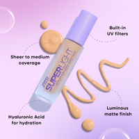 Nykaa Superlight Serum Matte Filter Finish Skin Tint Foundation — side view