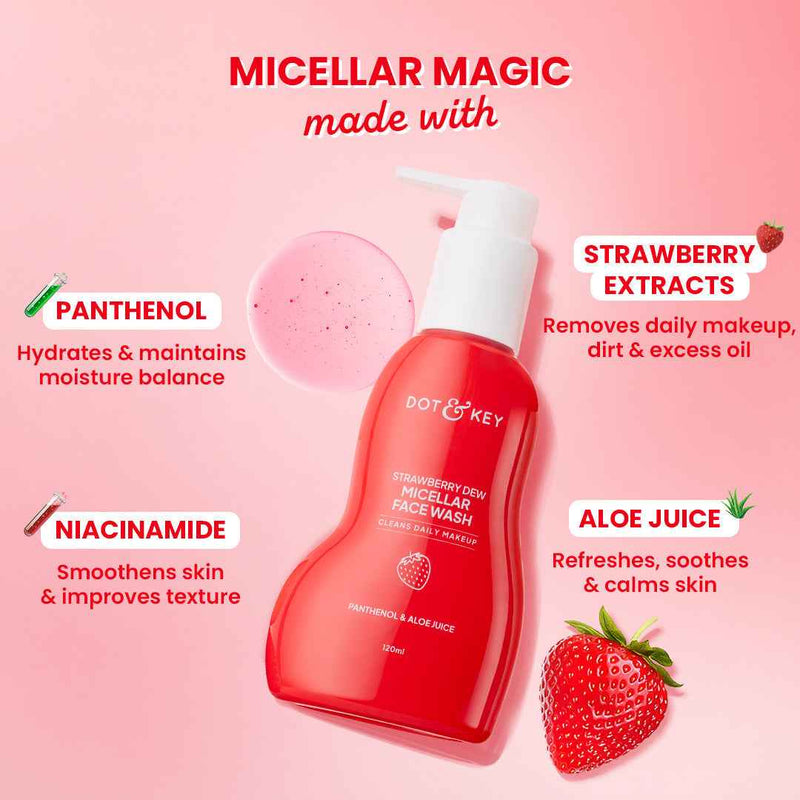 Dot & Key Strawberry Dew Micellar Face Wash