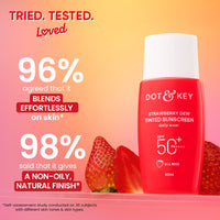 Dot & Key Strawberry Dew Tinted Sunscreen shades