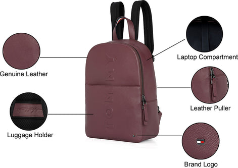 Tommy Hilfiger Time Square Burgundy Laptop Bag