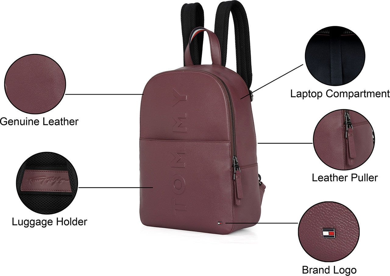 Tommy Hilfiger Time Square Burgundy Laptop Bag