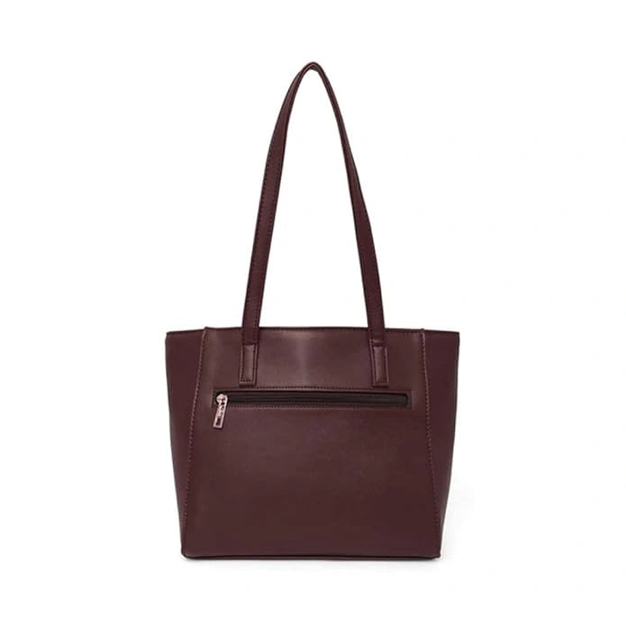 Lavie Bets Emboss Tote Handbag — Deep Pink