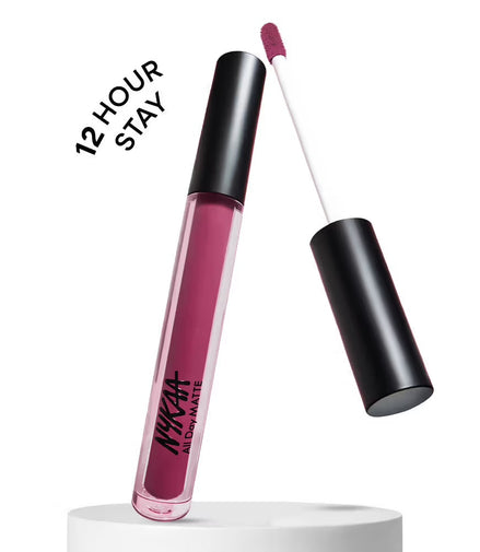 Nykaa All Day Matte Liquid Lipstick - Top Model