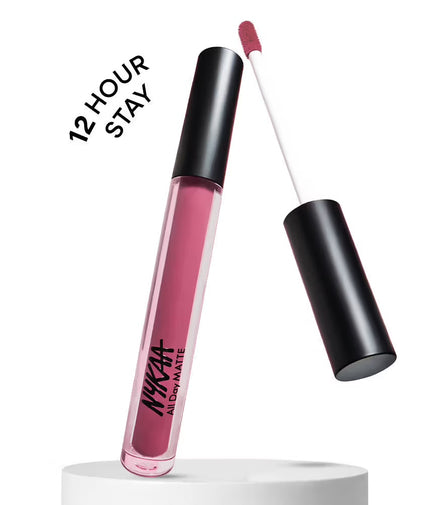 Nykaa All Day Matte Liquid Lipstick - Grand Fan
