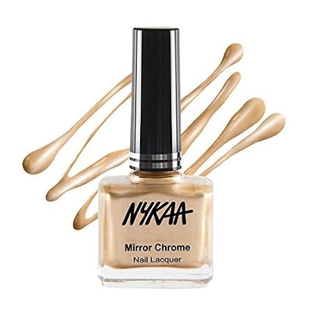 Nykaa Mirror Chrome Nail Enamel — side view