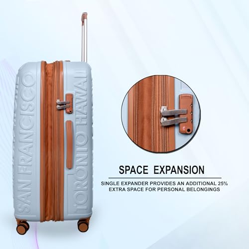 IT Luggage Destinations Blue interior