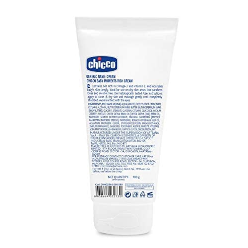 Chicco Baby Moments Rich Cream – Deep Nourishment for Dry Skin