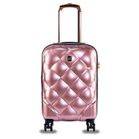 IT Luggage St. Tropez Polycarbonate Hard Trolley — Metallic Rose Gold