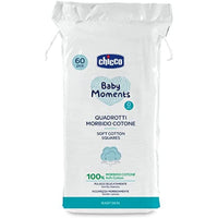 Chicco Baby Moments 100% Soft Cotton Squares (60 Pcs) - image 1 of 6 - Baby Care
