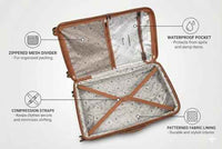 IT Luggage Extravagant Expandable Hard Trolley — Brown (24″ Medium)