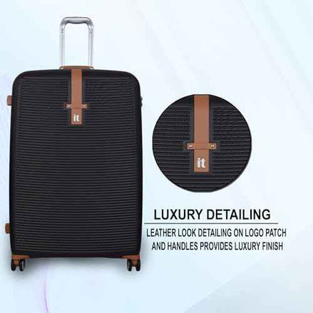 IT Luggage Shoreside Expandable Hard Trolley — Brown (28″ Large)