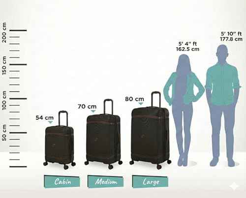 IT Luggage Extravagant Expandable Hard Trolley — Brown (24″ Medium)