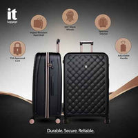 IT Luggage Fashionista Pro Expandable Hard Trolley — Black