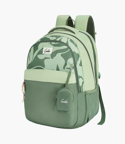 Genie Alba 40L Laptop Backpack With Raincover - Green