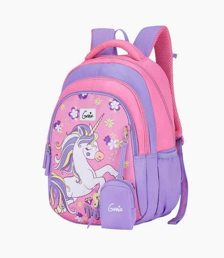 Genie Twinkle Corn Small Backpack for Kids - Pink