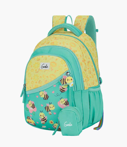 Genie Bee Happy Small Backpack for Kids - Teal