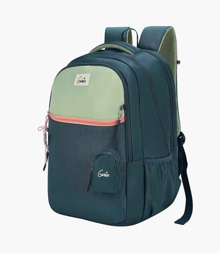 Genie Twist 40L Laptop Backpack With Raincover - Dark Green