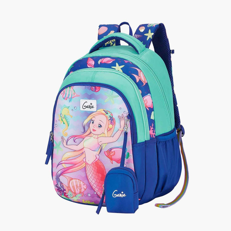 Genie Aqua Dream Small Backpack for Kids - Navy Blue