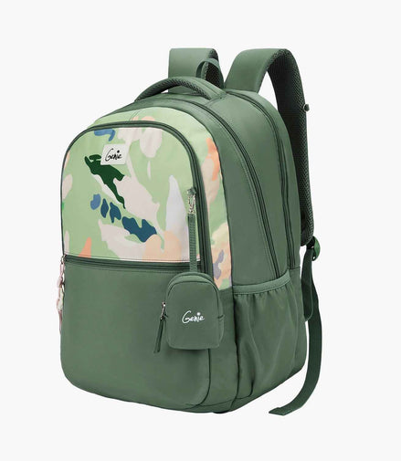 Genie Sketch 40L Laptop Backpack With Raincover - Ash Green