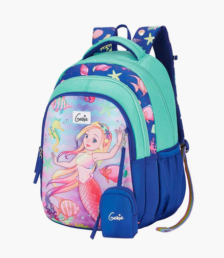 Genie Aqua Dream Small Backpack for Kids - Navy Blue