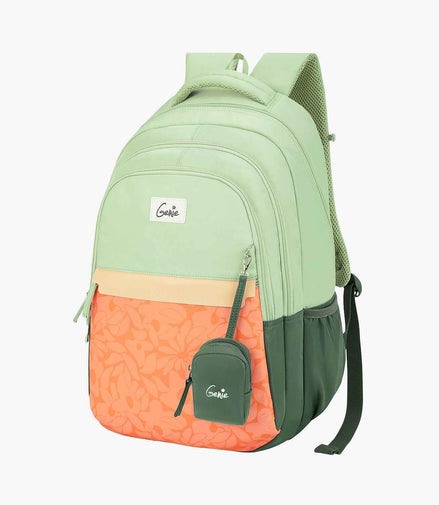 Genie Vibecheck 36L Laptop Backpack With Raincover - Ash Green