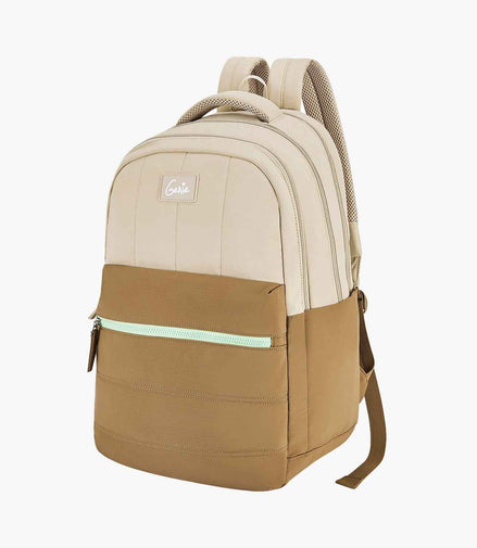 Genie Marshmellow 36L Laptop Backpack With Raincover - Brown