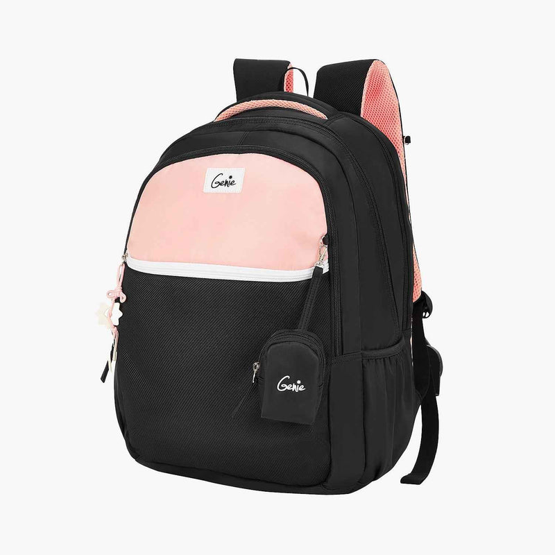 Genie Twist 40L Laptop Backpack With Raincover — Black
