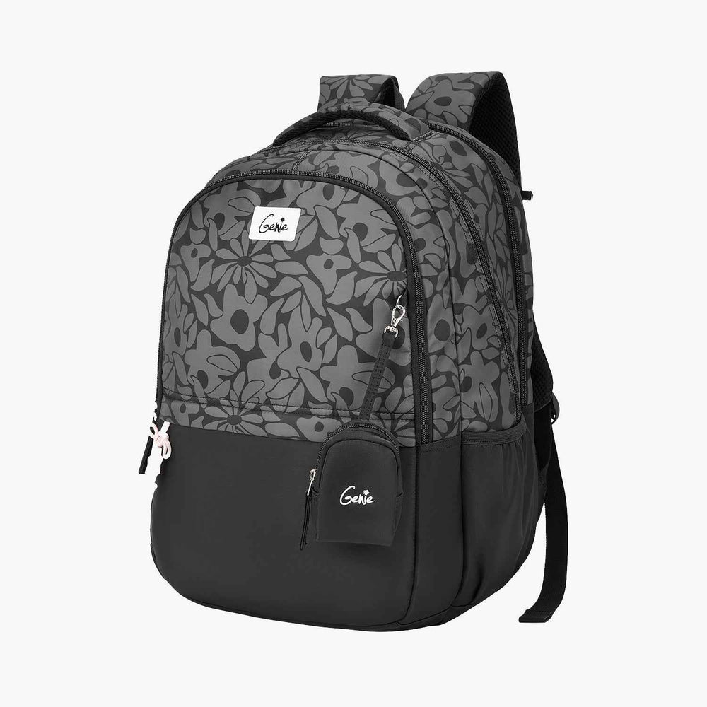 Genie Eleanor 40L Laptop Backpack With Raincover - Black