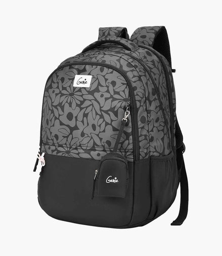 Genie Eleanor 40L Laptop Backpack With Raincover - Black