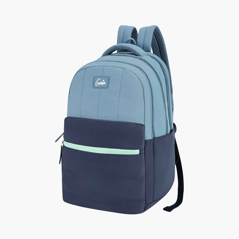 Genie Marshmellow 36L Laptop Backpack With Raincover - Navy Blue