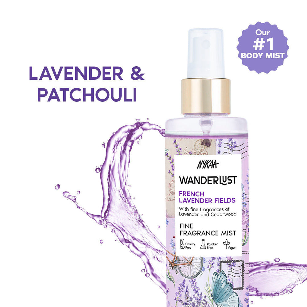 Nykaa Wanderlust Fragrance Body Mist - French Lavender