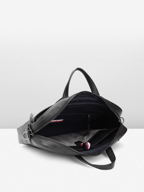 Tommy Hilfiger Black Galveston Laptop Bag