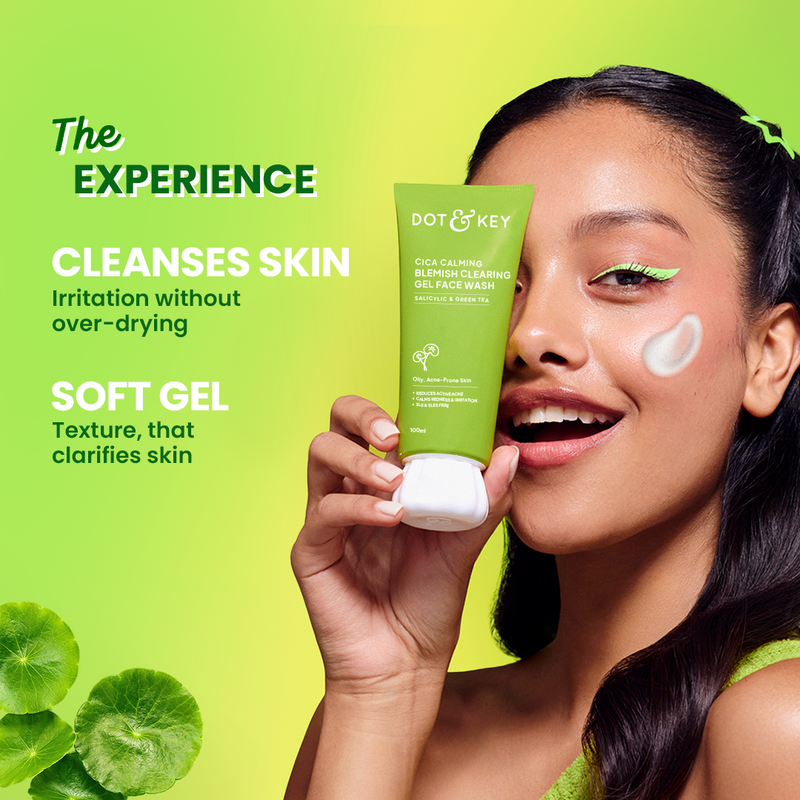 Dot & Key Cica + Salicylic Gel Face Wash how to use