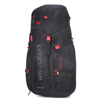 Wildcraft Trailblazer Pro 55 L trekking rucksack in Black - top compartment detail