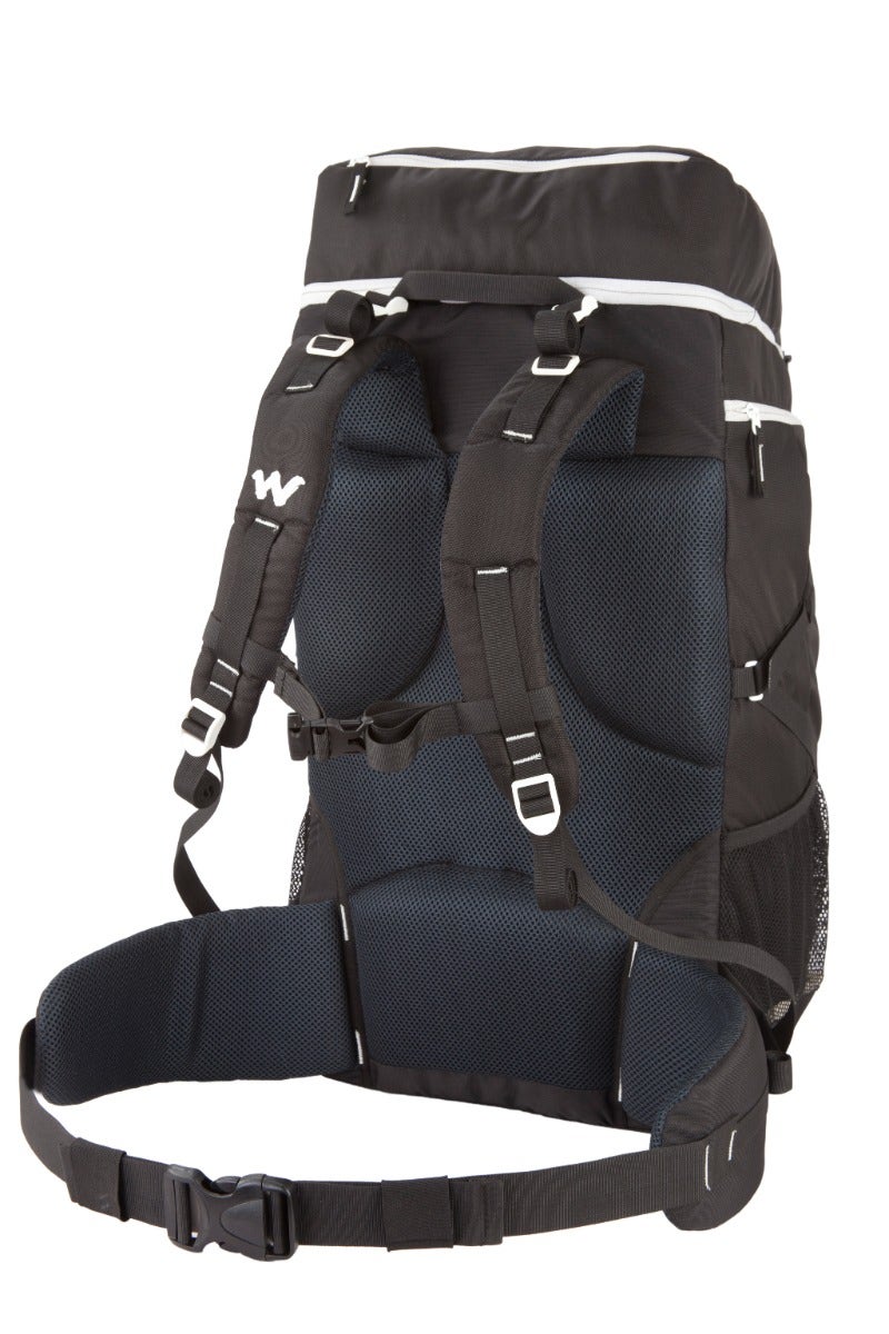 Wildcraft Verge 50 L rucksack in Black - detail view