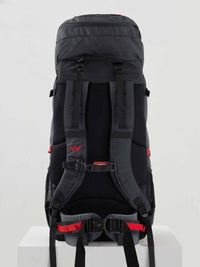 Wildcraft Rock & Ice 50 L rucksack in Black - top lid