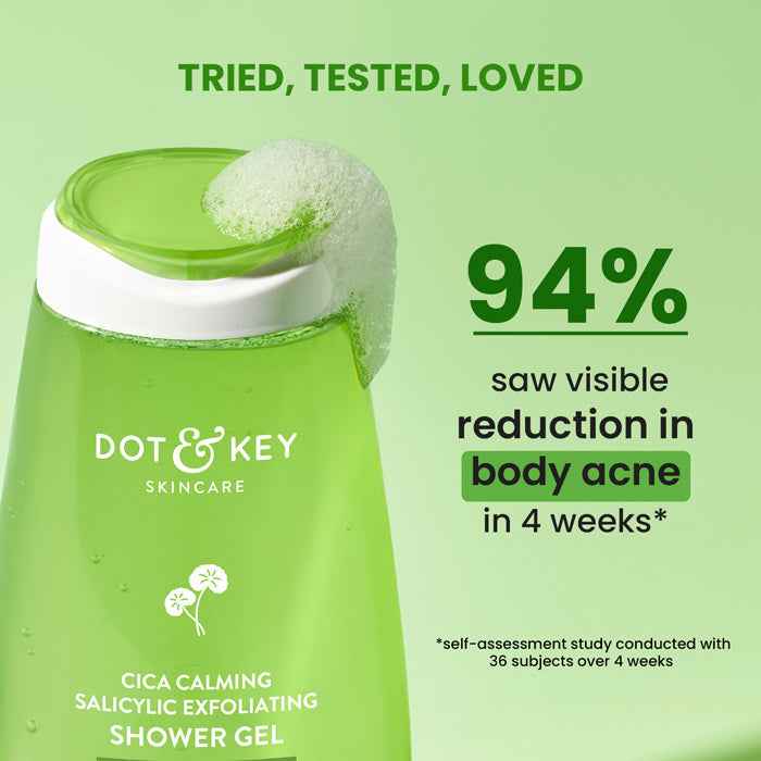 Dot & Key Cica + 1% Salicylic Acid Exfoliating Shower Gel