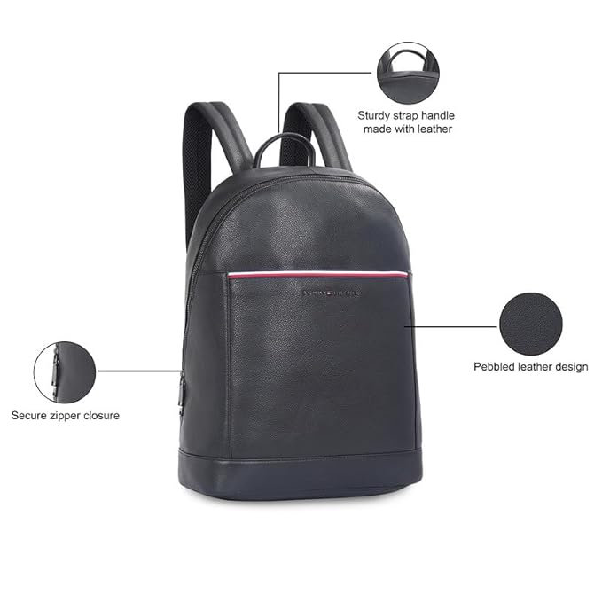 Tommy Hilfiger Buckingham Black Laptop Backpack