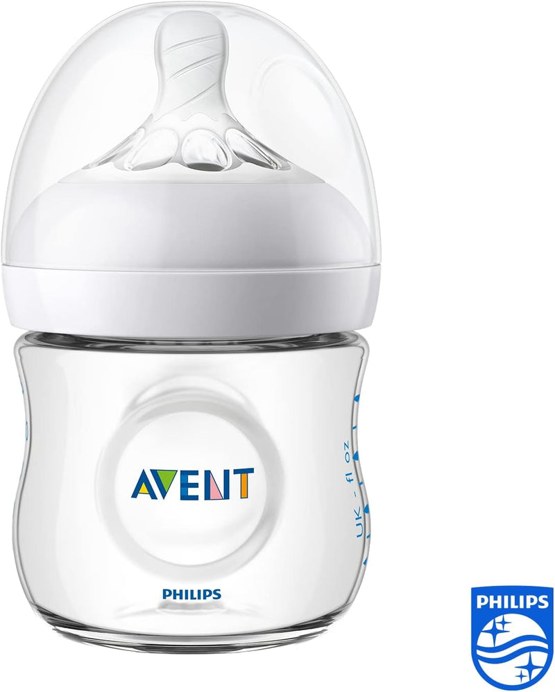 Philips Avent Natural 2.0 Baby Bottle 4oz side view