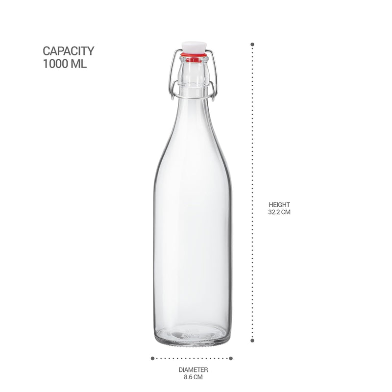 Milton Aqua Delite Glass Bottle — side view
