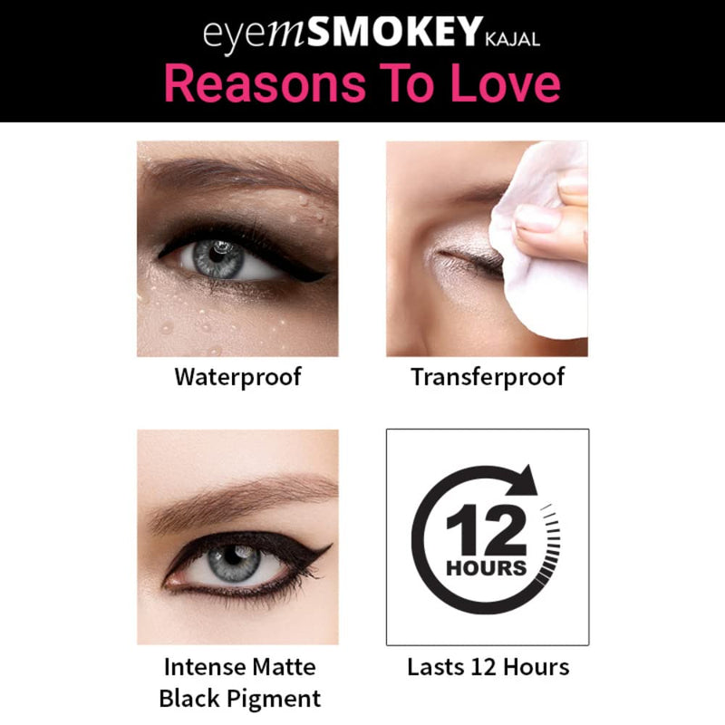 Nykaa EyeM Smoky Kajal — side view