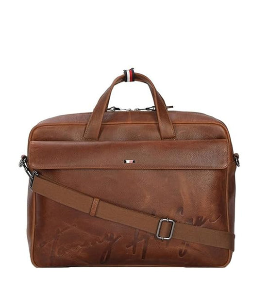 Tommy Hilfiger Ryker Tan Laptop Bag