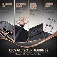 IT Luggage Fashionista Pro Expandable Hard Trolley — Black