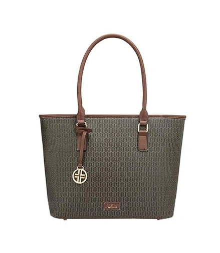 Lavie Luxe Mono Sherry Pro Satchel — Choco